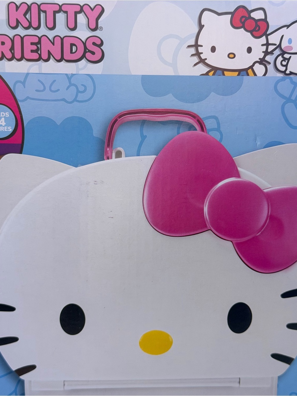 Hello Kitty White Face with Pink Bow Carry Case